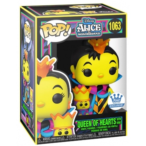 POP ACTION FIGURE OF QUEEN OF HEARTS WITH KING (BLACKLIGHT) #1063