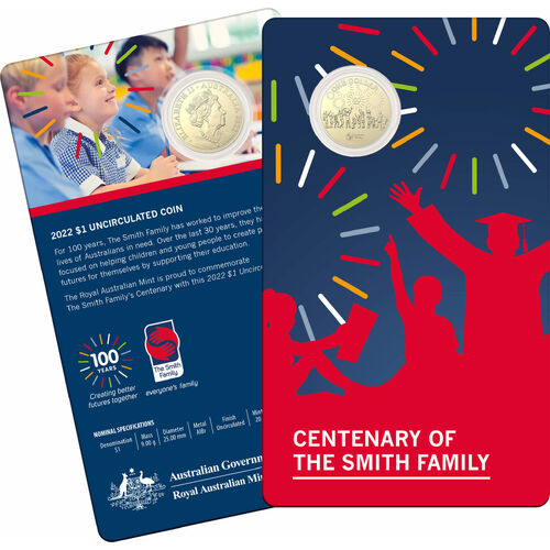 (NB) $1 Centenary of legacy the Smith Family collecor coin only 20,000 mintage