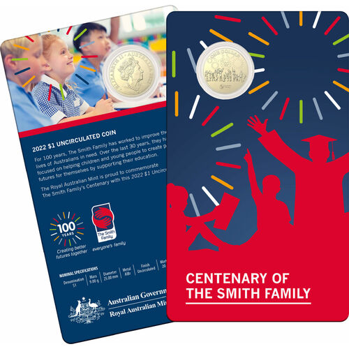 (NB) $1 Centenary of legacy the Smith Family collecor coin only 20,000 mintage