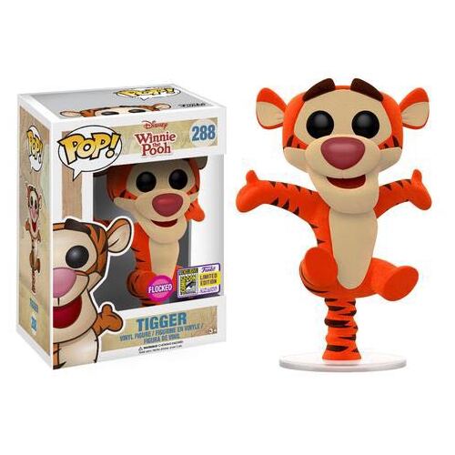 Pop Vinyl Disney Winnie the Pooh - Tigger Bouncing (Flocked) [SDCC] #288 *not mint box
