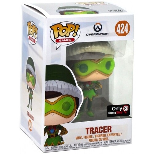 Pop! Vinyl Overwatch Figure - Tracer (Christmas) Funko #424