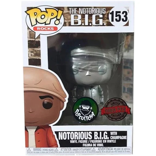 POP! Vinyl The Notorious B.I.G - Notorious BIG (with Champagne) Chrome Limited Edition #153