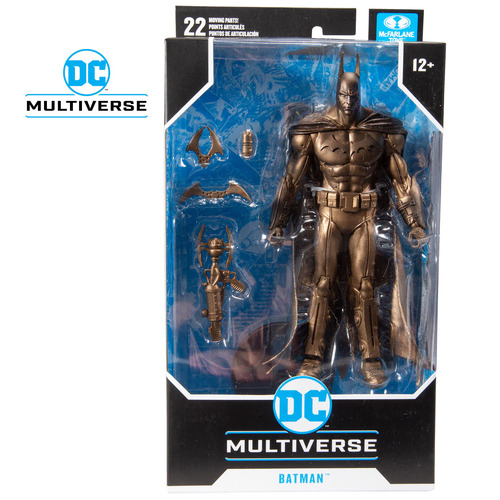 Batman Arkham Asylum - Batman 7" Figure Bronze Chase action