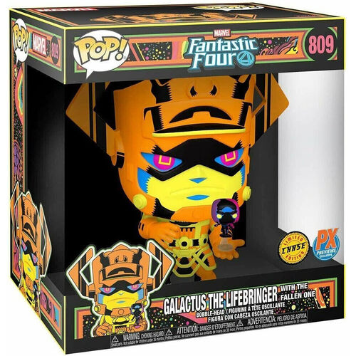 Funko Pop! #809 GALACTUS w/Fallen One  CHASE Jumbo Blacklight Vinyl Figure