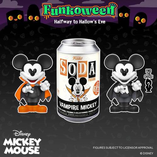 Funko Pop Soda Figure CHASE - Vampire Mickey Chase Guaranteed New in Packet