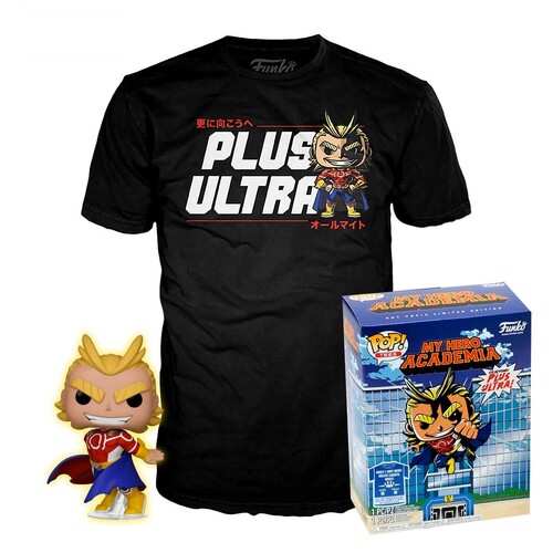 POP! Tees Funko My Hero Academia Silver Age All Might Shirt size M