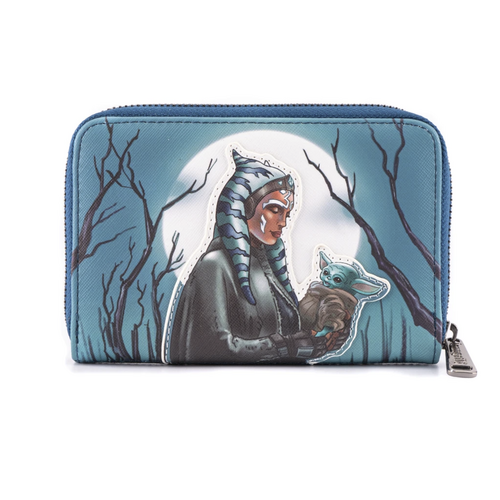Loungefly Star Wars Mandalorian Ahsoka Tano and Grogu Zip Around Wallet nycc 21