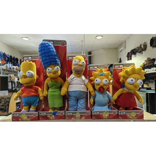 The Simpsons Applause Complete plush set of 5 Homer | Lisa | Marge | Bart | Maggie