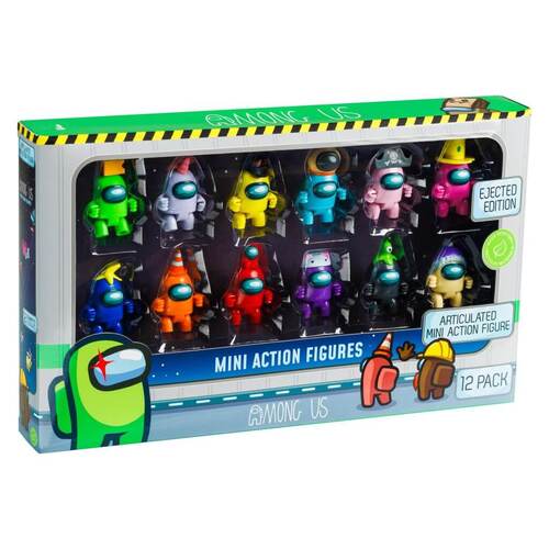 AMONG US Crewmate 12pc Mini Action figure Deluxe Pack