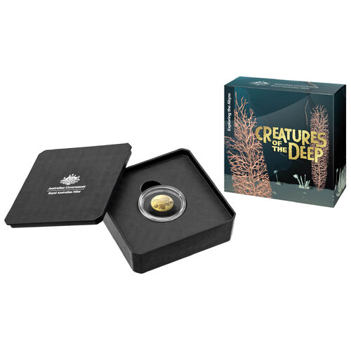 (NB) Creatures of the Deep - $10 Gold Proof ‘C’ Mintmark Coin limited of 2023 made