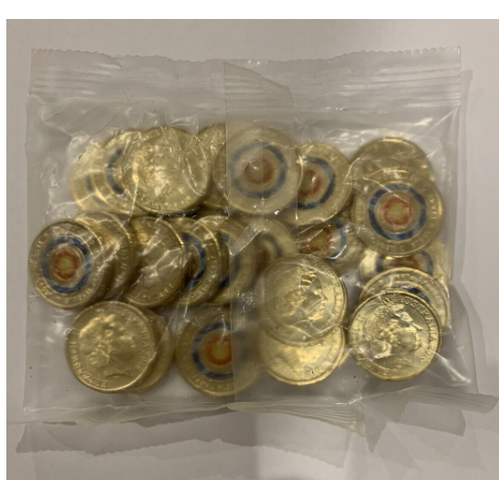 (NB) 2018 $2 Lest we Forget Eternal Flame Sealed Bag of 25 UNC coins Uncirculated