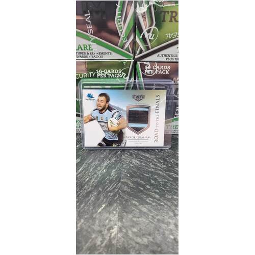 (NB) 2017 Elite Nrl Card Road To The Finals Wade Graham Cronulla Patch 31/150 (G5)