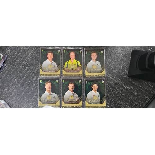 (NB) 2017 -2018 ashes trading cards potrait set sc-01 to sc06 6 cards (g14)