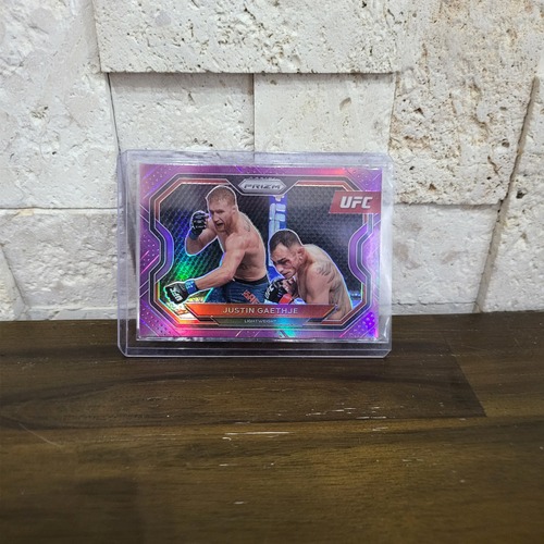 (NB) 2021 UFC Prizm Justin Gaethje Puprle 107/149  (O13)