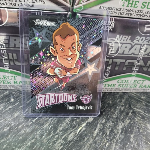 (NB) 2020 NRL Traders Startoons Black STB07 Tom Trbojevic Sea Eagles 14/100 (g21)