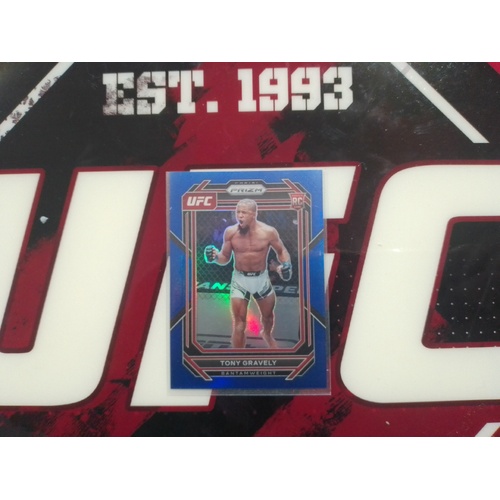 2023 Panini Prizm UFC - TONY GRAVELY Rookie Card Blue 088/175 #148 