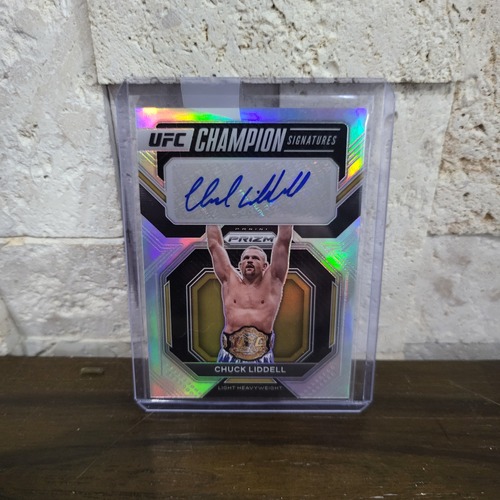 2023 Panini Prizm UFC Chuck Liddell Champion Auto Silver #CS-CLD (o701)