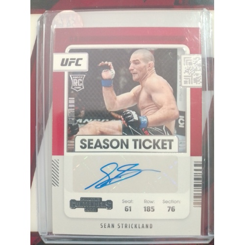 2022 Chronicles UFC Sean Strickland RC Contenders Season Ticket Rookie Auto (546o)