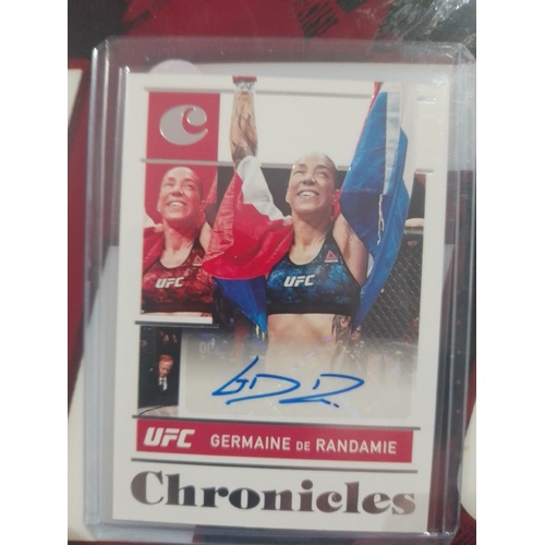 Germaine De Randamie Autograph, Panini UFC Chronicles (522o)