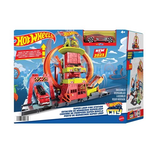 Hot Wheels® City Super Loop Fire Station