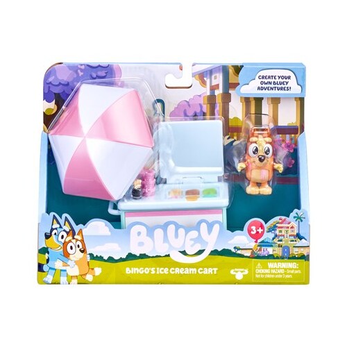 Bluey Vehicle & Figure Assortment bingos ice cream cart