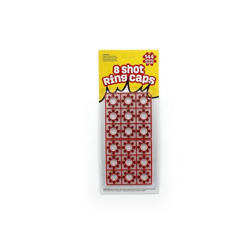 Toy Gun 8 Shot Ring Caps poppers for Revolver