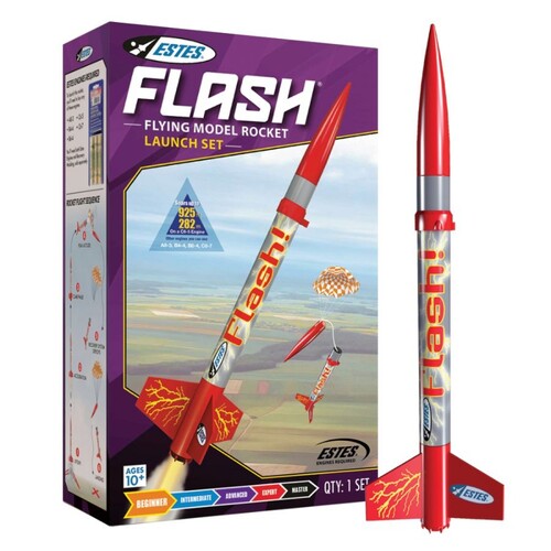 Estes Flash Beginner Model Rocket Launch Set (no engine)