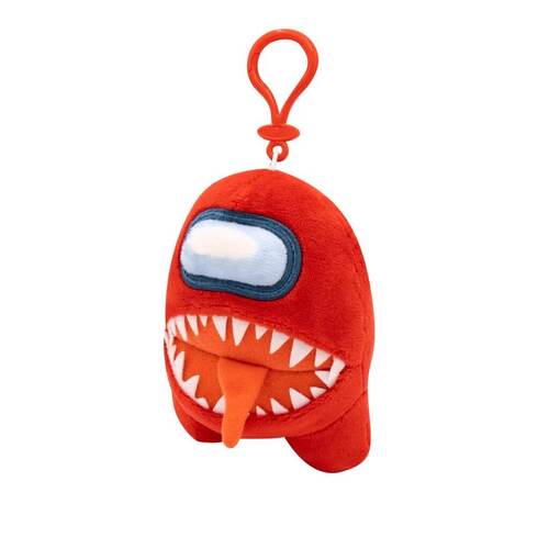 AMONG US Crewmate Clip-on Plush red with teeth