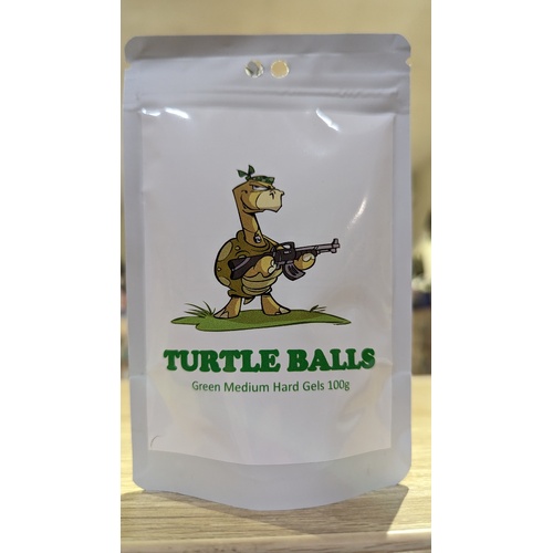 Turtle Balls Green Hard Gel Balls 100g for Gel Blasters
