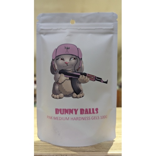 Bunny Balls Pink Hard Gel Balls 100g for Gel Blasters