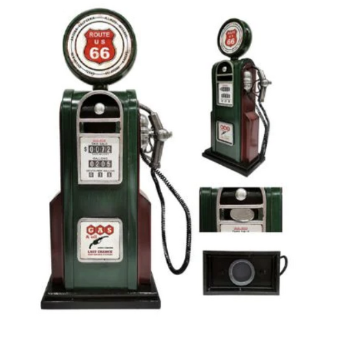 Iron Petrol Pump Money Box - 13cm x 36cm x 12cm