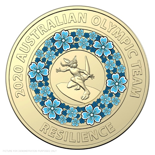 $2 2020 Olympic Aus Team - Resilience Lightly Circulated AUS TWO DOLLAR Coin