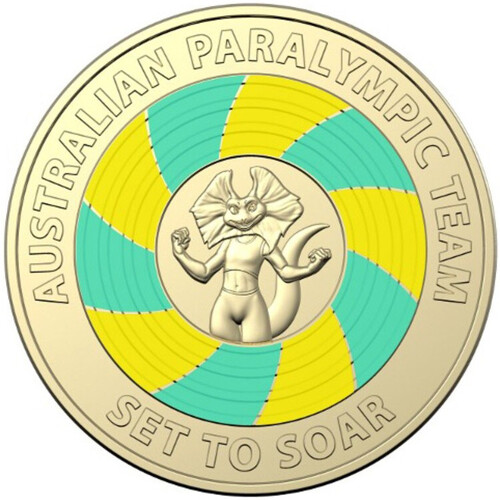 $2 2020 Australian Paralympic Lightly Circulated AUS TWO DOLLAR Coin