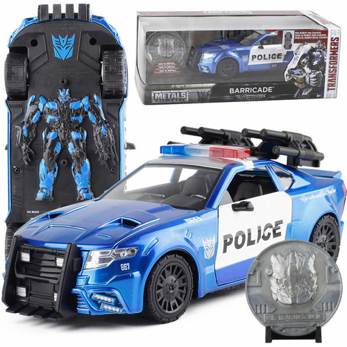 Transformers - Barricade W/ Collectable Coin 1:24 Hollywood Rides Jada