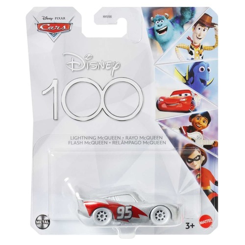 Disney Pixar Cars Disney 100 Lightning McQueen 1:55 die cast car