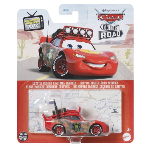 Disney Pixar Cars On The Road Cryptid Buster Lightning McQueen 1:55 die cast  	DXV29-HKY29