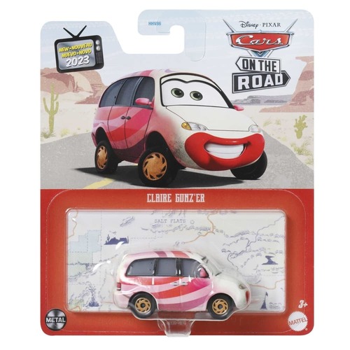 Disney Pixar Cars On The Road Claire Gun'zer 1:55 die cast hhv86 DXV29-HKY30
