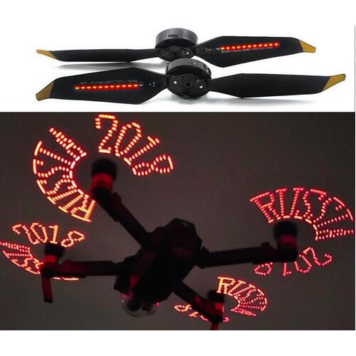 8331 Programmable Rechargeable LED Flash Propellers for DJI Mavic Pro (With Battery)