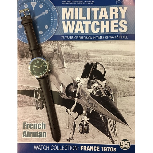 military watches issue 95 eaglemoss  french airman 1970's