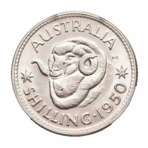 Australian 1946-1963 Ram Shilling Coin Good condition circulated AUS Coin