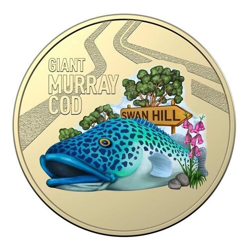 coloured cod Aussie Big Things 2023 $1 Al-Br 10-Coin Uncirculated Collection