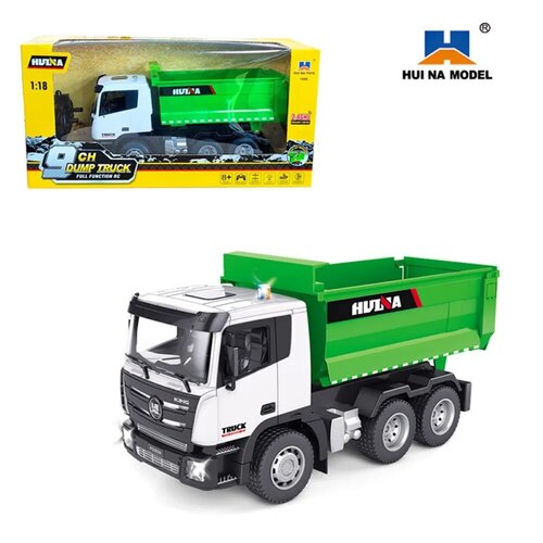HUINA 1:18 RC Truck Tractor Remote Controlled dump truck Excavator Collection Electric Cars New 1556 9CH Heavy Duty Toys