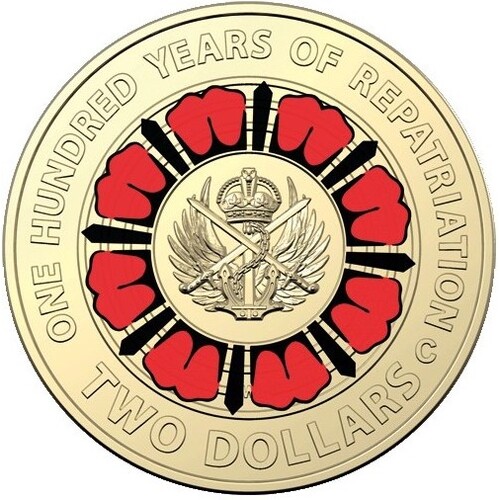 $2 2019 100 Years Of Repatriation Circulated AUS TWO DOLLAR Coin