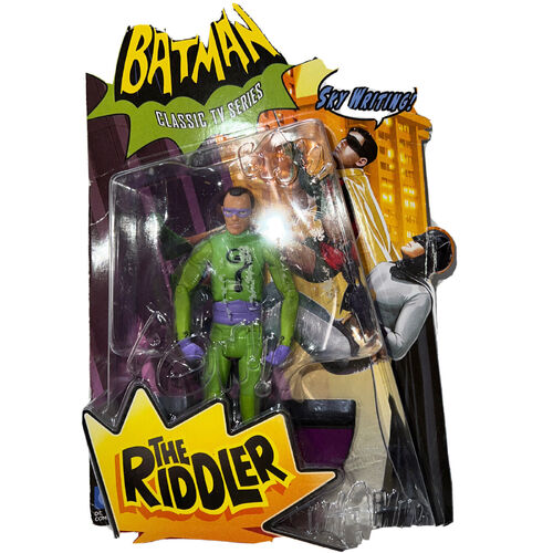 Batman DC Classic TV Series "THE RIDDLER" poseable action figure Mattel 2013