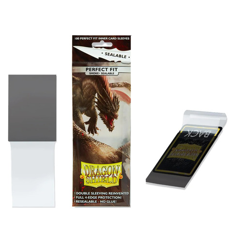 Dragon Shield Sleeves - Perfect Fit SMOKE Card Protector