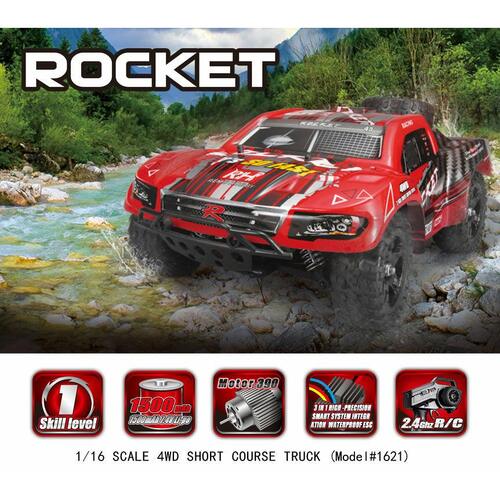 Remo Hobby 2.4Ghz 1:16 ROCKET Electric 4WD RC Car Short Course Truck Off Road Car Hobby 1621