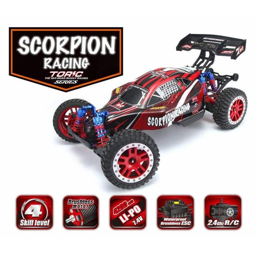Au Store Radio Remo Hobby 2.4GHz1/8 Brushless Buggy Scorpion 4WD Truck #8055 RED