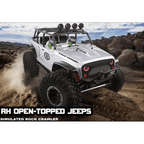 AU Store Remo hobby 2.4G 1/10 RC 4WD ORV Brushed Rock Crawler OPEN-TOPPED JEEPS 1073 sj