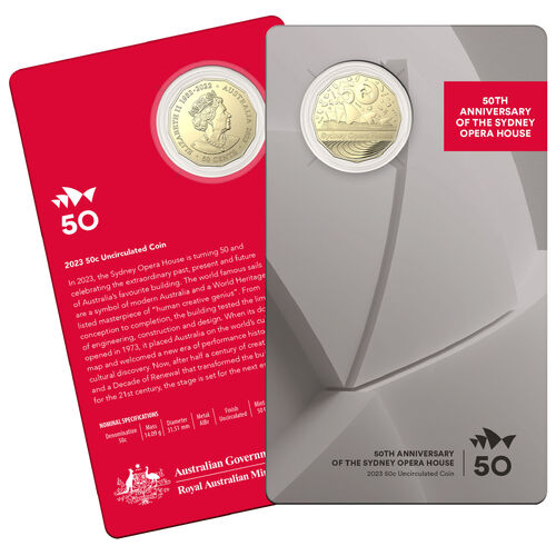 Sydney Opera House - Uncirculated Coin 50c Uncirculated Coin 2023