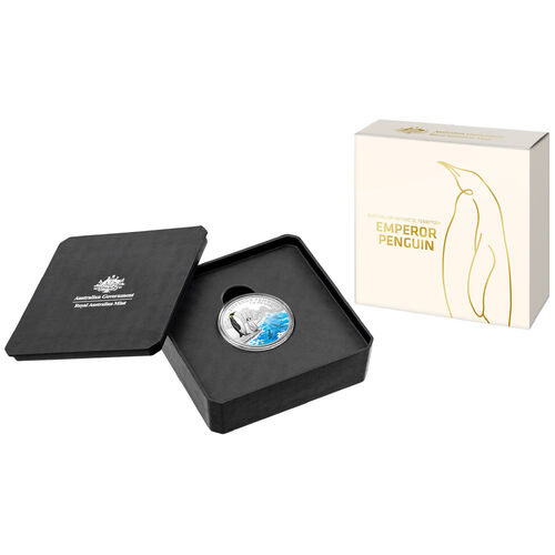 Emperor Penguin - Silver Proof $5 Silver Proof Coin 2023 Australian Antarctic Territory Series